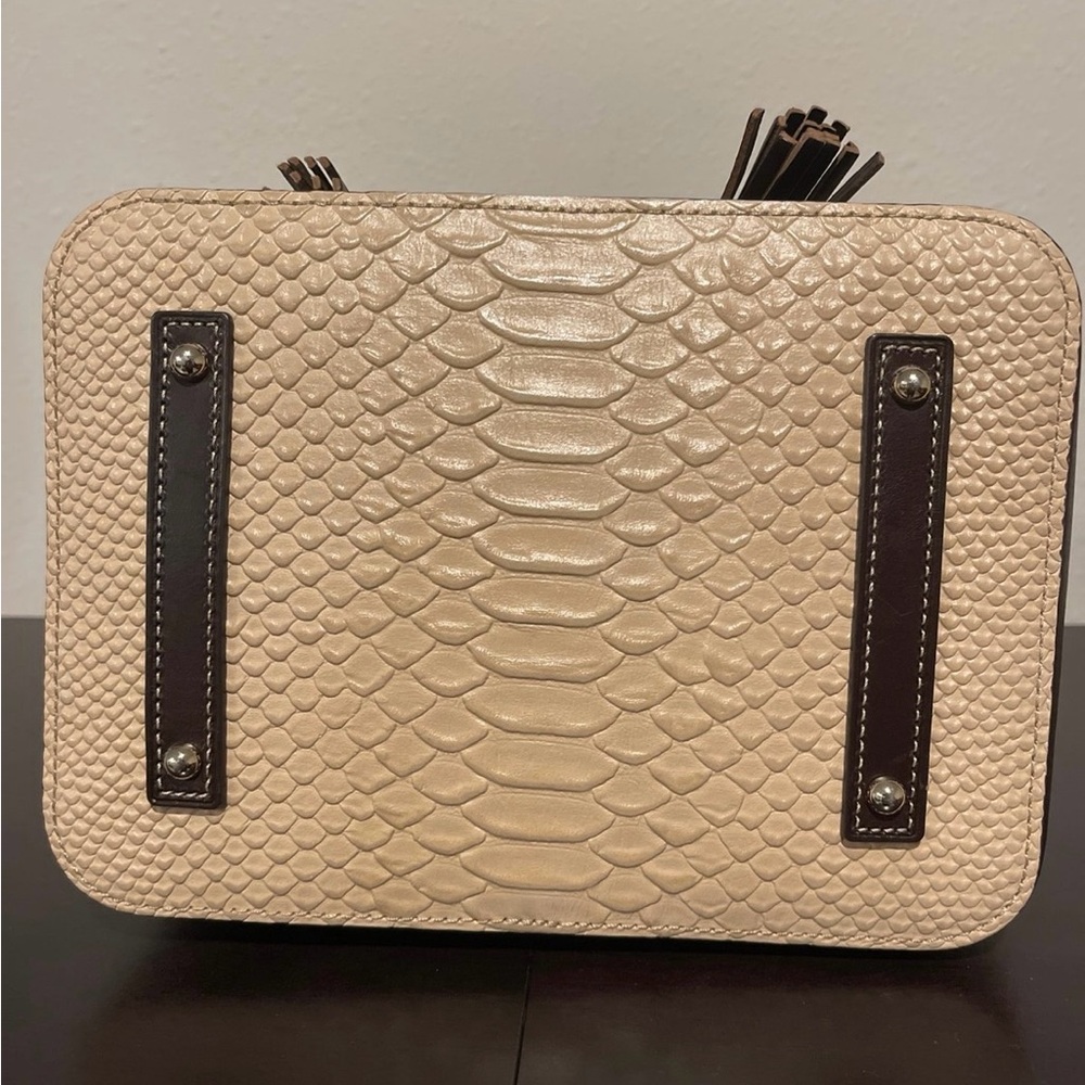 Dooney & Bourke Caldwell Python Embossed Leather … - image 5